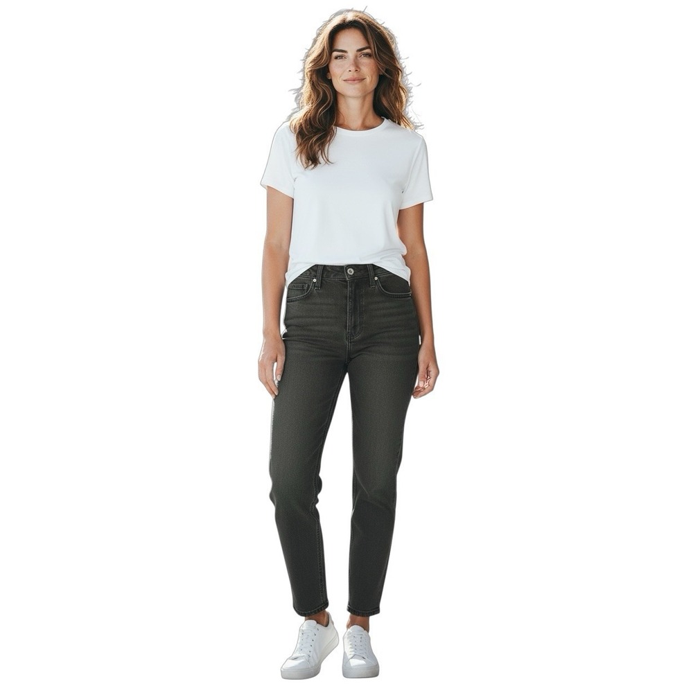 We The Free Free People High Rise Black‎ Washed Jeans Women's 27 Vintage Look